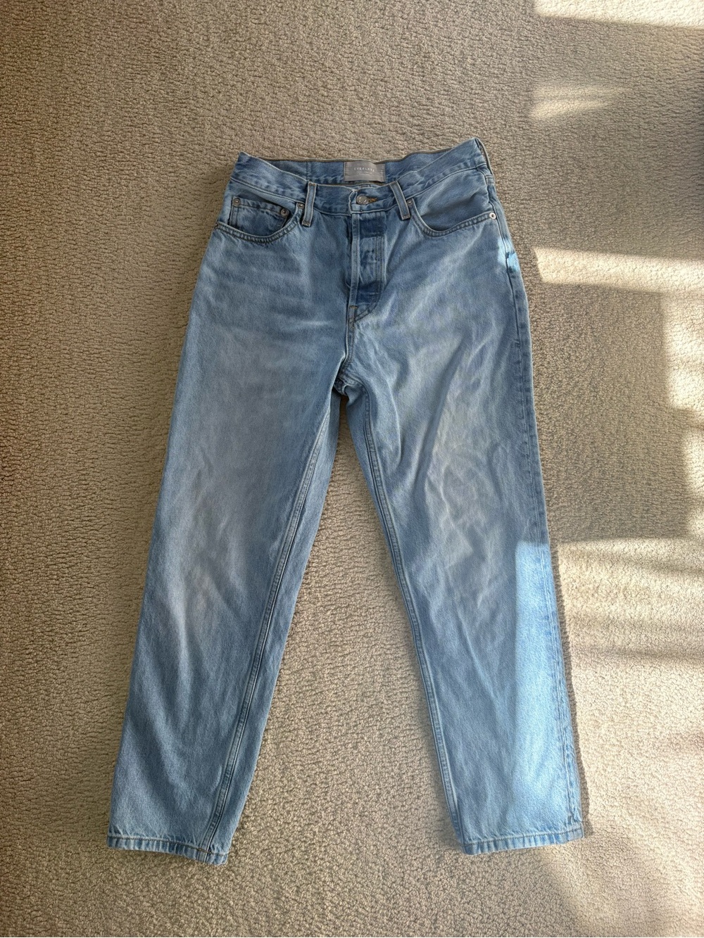 Everlane 90s cheeky Jean Light Blue Straight-Leg Women's Jeans